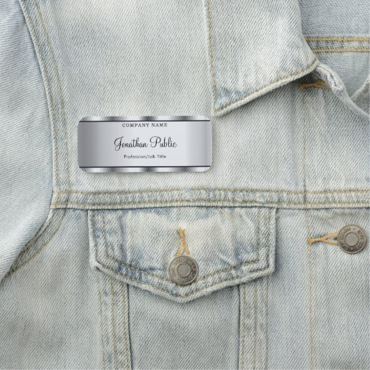 Moderne Sjabloon van de Tekst van het Manuscript v Naamplaatje (In situ)