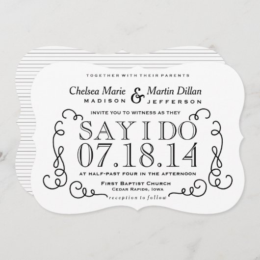 Moderne  Sjabloon van de Uitnodiging van het Band  (Voorkant / Achterkant)