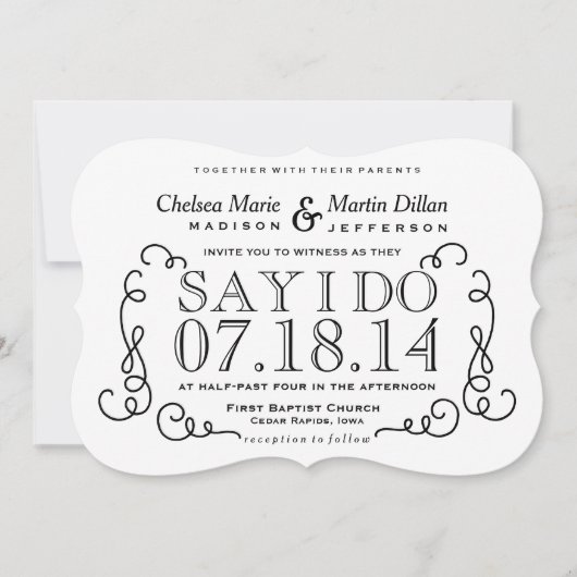 Moderne  Sjabloon van de Uitnodiging van het Band  (Voorkant)