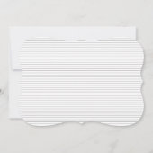 Moderne  Sjabloon van de Uitnodiging van het Band  (Achterkant)