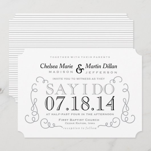 Moderne  Sjabloon van de Uitnodiging van het Band  (Voorkant / Achterkant)