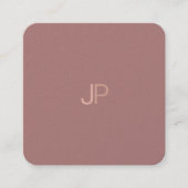 Moderne Sjabloon van het elite-ontwerp Luxe Vierkante Visitekaartje (Voorkant)