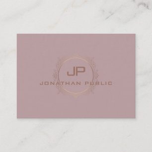 Moderne Sjabloon van Monogram Professional Elegant Visitekaartje
