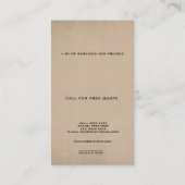 Moderne Sjabloon van onroerend goed voor onroerend Visitekaartje (Achterkant)