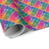 Moderne Sjabloon Voeg hier uw foto Afbeelding of L Cadeaupapier (Rol Hoek)