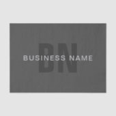 Moderne sjabloon voor bewerkbare monogrammen in do tissuepapier (Voorkant)