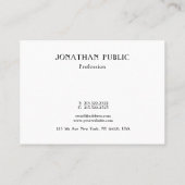 Moderne sjabloon voor eenvoudig ontwerp profession visitekaartje (Achterkant)