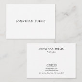 Moderne sjabloon voor eenvoudig ontwerp profession visitekaartje (Voorkant / Achterkant)