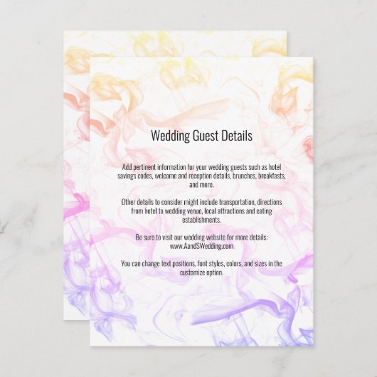 Moderne Sjabloon voor kleurrijke regenboog (Voorkant / Achterkant)