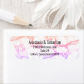 Moderne Sjabloon voor kleurrijke regenboog Etiket (Insitu)