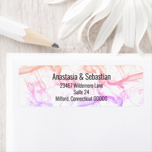 Moderne Sjabloon voor kleurrijke regenboog Etiket (Insitu)