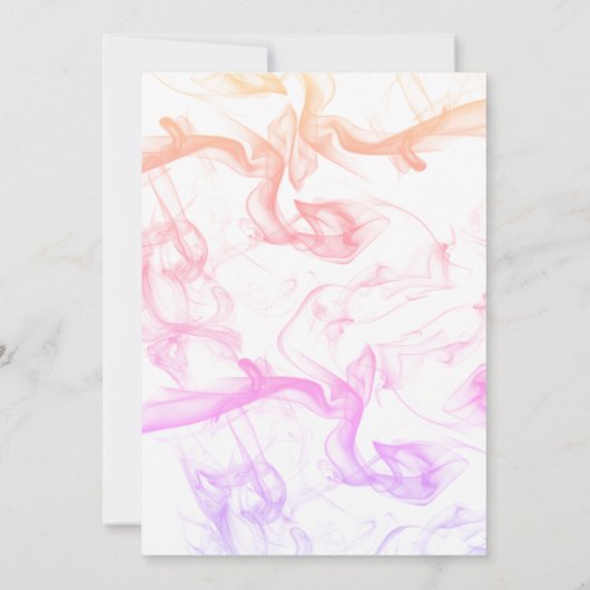 Moderne Sjabloon voor kleurrijke regenboog Kaart (Achterkant)