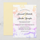 Moderne Sjabloon voor kleurrijke regenboog Kaart (Voorkant / Achterkant)