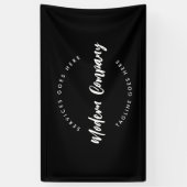 Moderne sjabloon voor logo aanpasbaar en bewerkbaa spandoek (Verticaal)