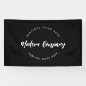 Moderne sjabloon voor logo's Aangepast Bewerkbaar Spandoek (Horizontaal)