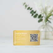 Moderne sjabloon voor massagetherapeut elegant visitekaartje (Staand voorkant)