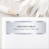 Moderne Sjabloon voor Silver-look Etiket (Insitu)