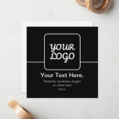 Moderne sjabloon voor uw logo | Zwart & Wit (Voorkant / Achterkant in situ)