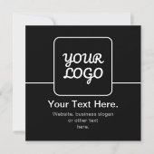 Moderne sjabloon voor uw logo | Zwart & Wit (Voorkant)