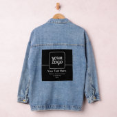 Moderne sjabloon voor uw logo | Zwart & Wit Denim Jacket (Hangar)