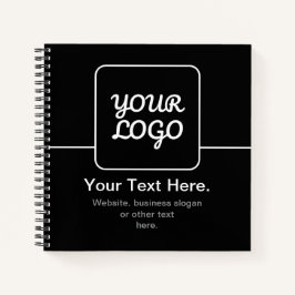 Moderne sjabloon voor uw logo | Zwart & Wit Notitieboek