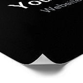Moderne sjabloon voor uw logo | Zwart & Wit Poster (Hoek)