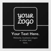 Moderne sjabloon voor uw logo | Zwart & Wit Raamsticker (Vel)