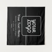 Moderne sjabloon voor uw logo | Zwart & Wit Wandkleed (Voorkant (horizontaal))