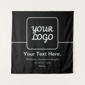 Moderne sjabloon voor uw logo | Zwart & Wit Wandkleed (Voorkant)