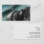 Moderne sjabloon voor visitekaartje voor fotograaf (Voorkant / Achterkant)