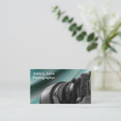 Moderne sjabloon voor visitekaartje voor fotograaf (Staand voorkant)