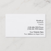 Moderne sjabloon voor visitekaartje voor fotograaf (Achterkant)