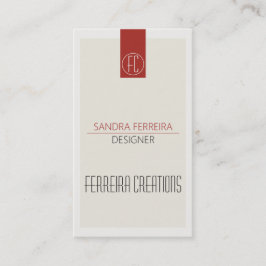 Moderne sjabloon voor visitekaartjes Rood wit aan 