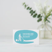 Moderne sjabloon voor visitekaartjes voor reinigin (Staand voorkant)