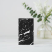 Moderne Sjabloon voor zwart-wit Visitekaartje (Staand voorkant)