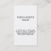 Moderne Sjabloon voor zwart-wit Visitekaartje (Achterkant)