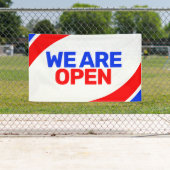 Moderne sjabloon Wij zijn Open Business Banner Sig (Insitu)