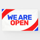 Moderne sjabloon Wij zijn Open Business Banner Sig (Horizontaal)