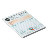 (Moderne sjabloon) Zakelijk logo factuurverkoopfor Notitieblok (Schuin)