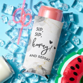 Moderne Sjabloon zwart-wit Seltzer Blikjeskoeler