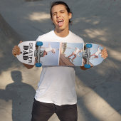 Moderne Skater Pap Foto Collage Persoonlijk Skateboard