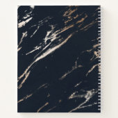 Moderne sketchbook kunstenaar naam gepersonaliseer notitieboek (Achterkant)