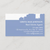 Moderne skyline visitekaartje (Achterkant)