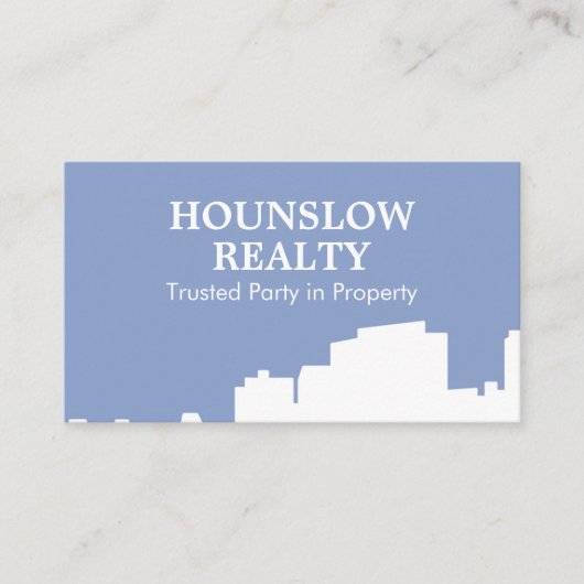 Moderne skyline visitekaartje (Voorkant)