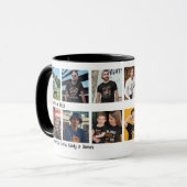 Moderne 'Sky's Finest Pilot' Fotocollage aandenken Mok (Voorkant links)