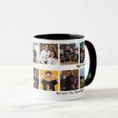 Moderne 'Sky's Finest Pilot' Fotocollage aandenken Mok (Voorkant rechts)