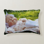 Moderne Slaap Baby Foto Accent Pillow Kussen (Voorkant)