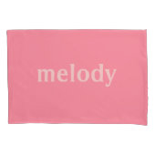 Moderne slaapkamer roze naam  kussensloop (Voorkant)