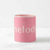 Moderne slaapkamer roze naam mok (Midden)