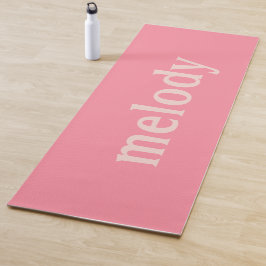 Moderne slaapkamer roze naam yogamat